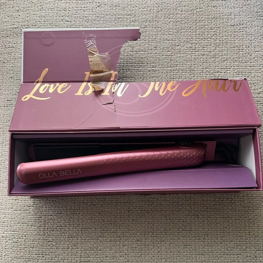 NEW OLLA BELLA Hair Straightener Purple